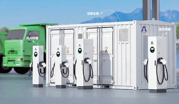 "兆瓦超充"10kV/2.5MW高壓直掛式分體樁,重卡"超級充電站"